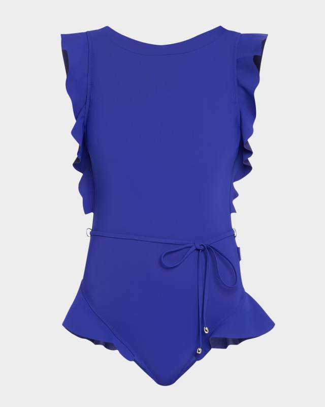 Ruffle One-Piece Swimsuit